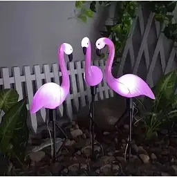 Світильник-фламінго Gardlov 21151 сонячний садовий 3 LED фігурки біле світло IP44, 52 см - мініатюра 8