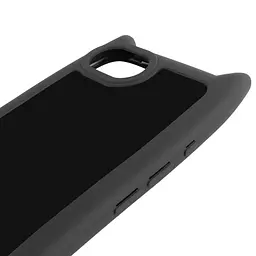 Чохол TPU GETMAN Cat with straps для Apple iPhone 16e / 17e (6.1) Black - мініатюра 5
