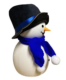 Дитячий силіконовий нічник Сніговик Snowman LJC-118 світильник акумуляторний іграшка для сну - мініатюра 6