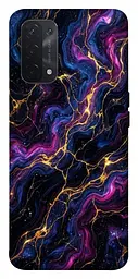 TPU чехол Demsky Purple space marble для Oppo A54 4G