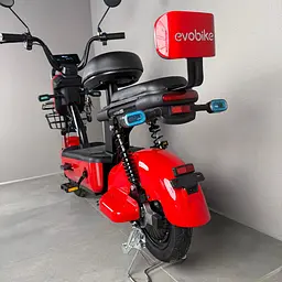 Міський електровелосипед EVOBIKE Nova S 500W з пасажирським сидінням, поворотниками, корзиною та дисплеєм, 48V 12Ah (економний, до 40 км/год), червоного кольору  - мініатюра 21
