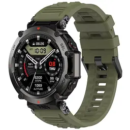 Силіконовий ремінець Primolux для смарт-годинника Amazfit T-Rex Ultra (A2142) Army Green - мініатюра 3