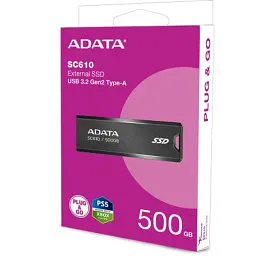 Накопичувач SSD USB 3.2 500GB SD610 ADATA (SC610-500G-CBK/RD) - мініатюра 11