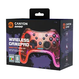 Геймпад Canyon Brighter GPW-04 Wireless RGB 5in1 PS4/Xbox360 Crystal (CND-GPW04) - миниатюра 2