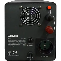 Джерело безперебійного живлення [ДБЖ] Gemix PSN-500 [92054] - мініатюра 3