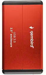Зовнішня кишеня Gembird EE2-U3S-2-R для 2.5 SATA дисків, USB 3.0 (EE2-U3S-2-R)