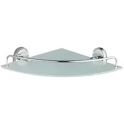 Полиця Frap скляна кутова 250x250 F1921-1 4/24, Хром