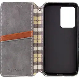 Чохол-книжка GETMAN Cubic Cover Case для Redmi 13C / Poco C65 Grey [100962] - мініатюра 3