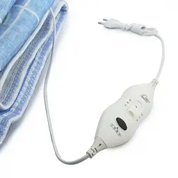 Електропростирадло електро грілка електричне простирадло ковдра electric blanket 150*180см 150Вт UKC блакитна - мініатюра 5