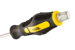 Викрутка ударна шліцева плоска Mastertool SL6 x 125мм HEX 49-6612 - мініатюра 6