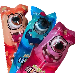 Цукерка-льодяник SSNS Halloween Glow Bone Eye Lollipop Candy зі світловим ефектом 10г - мініатюра 4