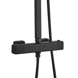 Душова система Globus Lux Termostatic Q GLQ-0040T-BB, Чорний матовий - мініатюра 4