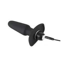 Анальна пробка Sweet Smile Rechargeable Butt Plug 14 см (чорний) - мініатюра 3