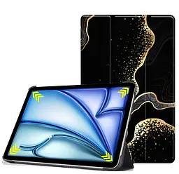 Чохол-книжка BeCover Smart Case для Apple iPad Air 11" M2/M3 (2024/2025) Black Abstraction (711598) - мініатюра 2