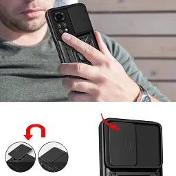 Панель BeCover Military для Xiaomi Redmi Note 11 Pro / 12 Pro 4G Black (707421) - мініатюра 5