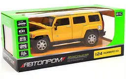 Колекційна металева модель автомобіля Автопром Hummer H3 з інерцією, світлом та звуком 1:24 - мініатюра 6