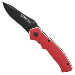 Ніж складаний туристичний ручка з металевими вставками 194 мм INTERTOOL HT-0595