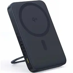Зовнішній акумулятор Baseus PicoGo Qi2 Magnetic Power Bank with Rotatable Stand 5000mAh 20W Cosmic Black (with Simply Series Charging Cable Type-C (P10076802123-00)