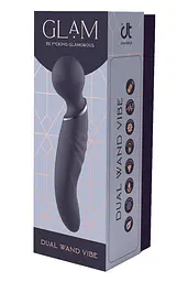 Вібромасажер Dreamtoys Glam Dual Wand Vibe 21.5 см синій - мініатюра 5