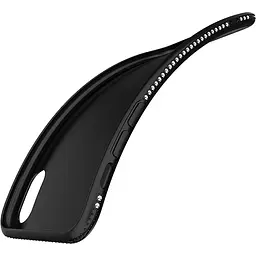Чохол-накладка Shengo Soft-touch holder TPU Case iPhone X Black - мініатюра 2