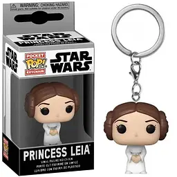 Фігурка-брелок Зоряні Війни Принцеса Лея Keychain Funko Pop Star Wars Princess Lea 4 см Trinket SW PL