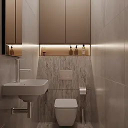 Раковина матова підвісна Amidicon Comfort 45 450x300 з литого каменю COMFORT_45_MAT, Білий матовий - мініатюра 6