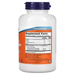 NOW Super Omega EPA, Риб'ячий жир подвійної концентрації - 120 капсул Now Foods - мініатюра 2