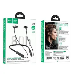 Bluetooth Навушники Hoco ES70 Armour neck-mounted | BT5.3, 80h | black - мініатюра 4