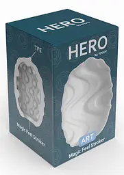 Мастурбатор Hero Art (білий) - мініатюра 3