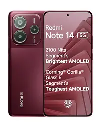 Смартфон Xiaomi Redmi Note 14 5G 8/128GB Crimson (India Global) (with charger) Без NFC