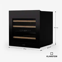Винний холодильник вбудований Klarstein Rhone 36 Duo (10046197) - мініатюра 5