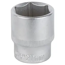 Торцева головка Sigma шестигранна коротка 1/2" 27мм CrV mid (6071271)