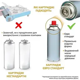 Портативна газова плита Kemper 1900 Вт (104987N) - мініатюра 4