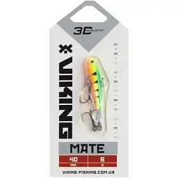 Балансир Viking Fishing Mate Ice Jig 40mm 6g #04 Fire Perch - мініатюра 2