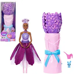 Лялька Barbie Petal Pop сюрприз Фіолетова ромашка набір (JMF58)