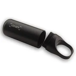 Металева капсула для Ledger Nano S / Nano S Plus, чохол для криптогаманця Чорний (LNSCC) - мініатюра 4
