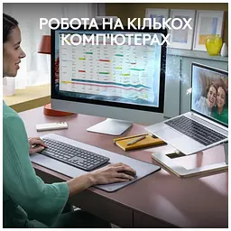 Комплект Logitech MK950 Bluetooth/Wireles UA Graphite (920-012490) - мініатюра 8