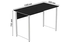 Комп'ютерний стіл Курт 75x120x60 білий ДСП Сосна Кембра 16мм FRD-102210 - мініатюра 7