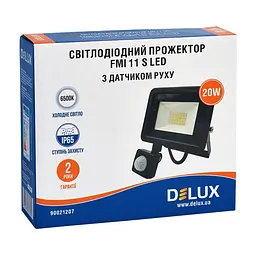 Прожектор Delux FMI 11 S LED 20Вт 6500K IP65 (90021207) - мініатюра 3