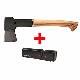Подарунковий набір Fiskars Norden chopping axe N10 + sharpener 1052276