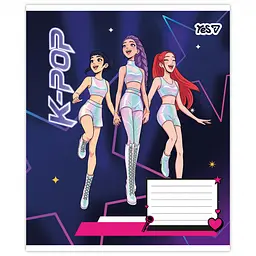Набір зошитів Yes K-POP musik 18 аркушів у клітинку 25 шт. (768950) - мініатюра 2