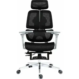 Офісне крісло GT Racer B-2450 White/Black - миниатюра 7