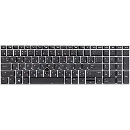 Клавіатура для ноутбука HP Zbook 15 G5 чорна, без фрейму, підсвітка (KB315000)
