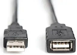 Активный удлинитель с чипом USB AM-AF Digitus 15m black - мініатюра 2