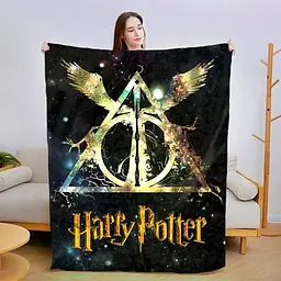 Плед 3D плюшевий Магія Гаррі Поттера 160х200 см