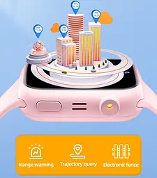 Дитячий смарт годинник Lemfo Y91 з GPS, 4G дзвінками, відеозв’язком, прослуховуванням та кнопкою SOS Рожевий - мініатюра 12