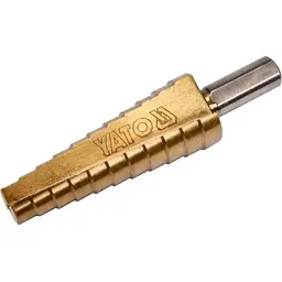 Свердло конічне стінчасте титанове по металу Yato Ø=10-20 мм HSS 4241 L=75/52 мм (YT-44745)