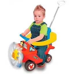 Толокар Kiddieland Міккі Маус 3 в 1 червоний (053587) - мініатюра 8