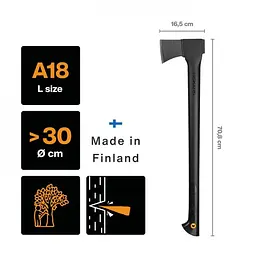 Сокира-колун Фіскарс Solid A18 (1052045) - мініатюра 4