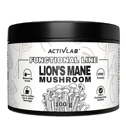 Їжовик Гребінчастий ActivLab Lion's Mane Mushroom, 100 грам
